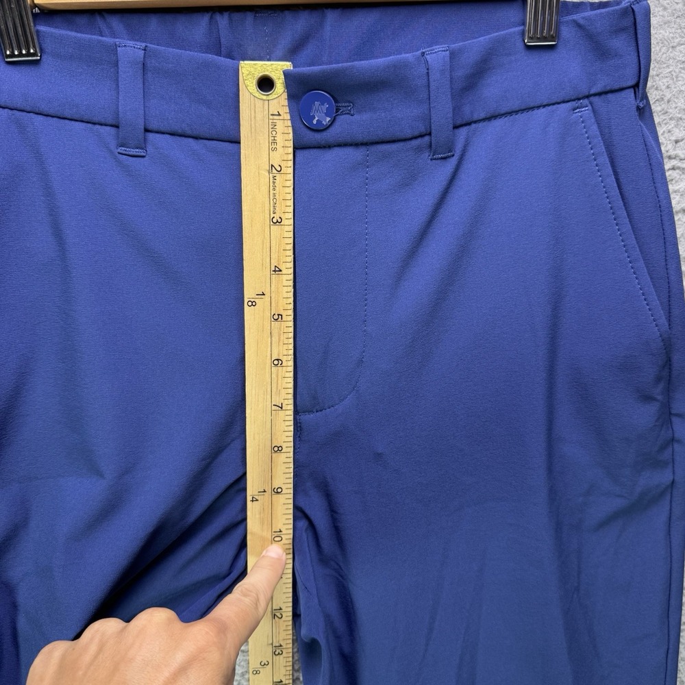 Mizzen + Main Pants Mens 30 Blue Helmsman Slim Fit Joggers Lightweight Golf - Picture 9 of 13